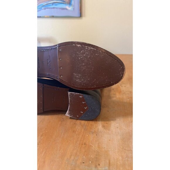 Rag & Bone Holly Boots Womens US 6 EU 36.5 Black Leather Ankle Made In Italy - Picture 9 of 11